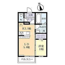 クレール 101 ｜ 茨城県水戸市河和田2丁目（賃貸アパート1LDK・1階・31.69㎡） その2