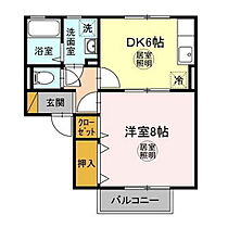 カーサときわ　B棟 202 ｜ 茨城県水戸市姫子2丁目（賃貸アパート1DK・2階・36.07㎡） その2