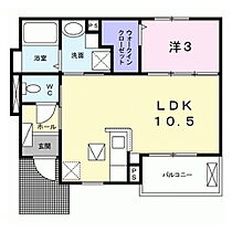 キアラ水戸 103 ｜ 茨城県水戸市袴塚1丁目（賃貸アパート1LDK・1階・34.40㎡） その2