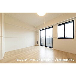 ヴィラバース 203 2階1LDKのリビング/ダイニング