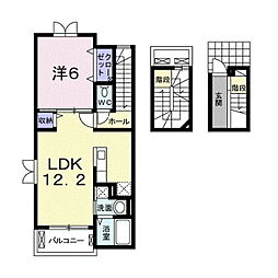 グランジェロ 1LDKの間取図画像