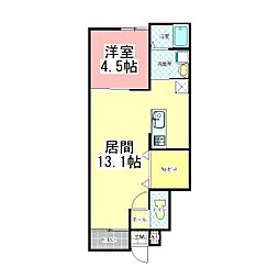 Maison Parc 1LDKの間取図画像