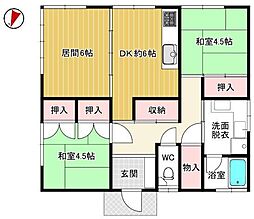 JR宇佐美駅1.5km/陽当りの良い古家平家建
