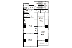 菅井ビル 3DKの間取図画像