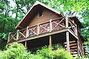 輸入資材で建築されたこだわりの本格的なログハウス
