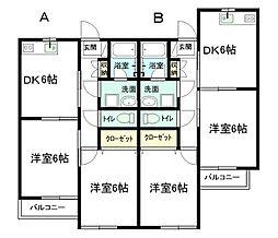プリムローズ 2DKの間取図画像