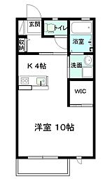 ドリームペガサス 1Kの間取図画像