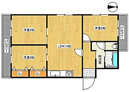 ソシエール子安 3LDKの間取図画像