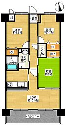 ナイスアーバン向宿 3LDKの間取図画像