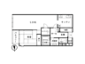 間取り：1ＬＤＫ