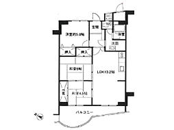 ヘルシー・マンションオリーブ・ヒル 3LDKの間取図画像