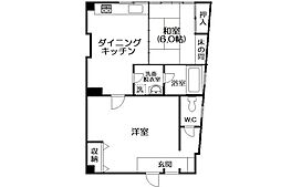 高橋ビル 2DKの間取図画像