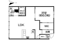 野中山マンション 1SLDKの間取図画像