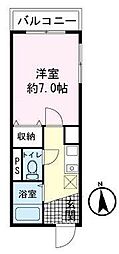 間取図画像 1K