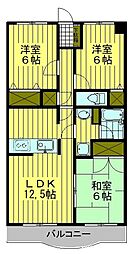 サザンコーポラス 3LDKの間取図画像