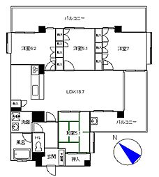 エンブルリバーガーデン藤枝 4LDKの間取図画像