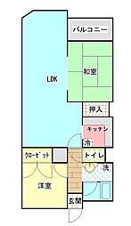 クインテッセンス御殿場 2LDKの間取図画像