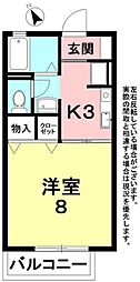 間取図画像 1K