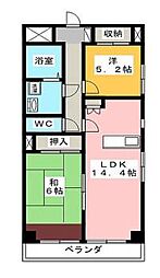 リエス沼津新宿町 2LDKの間取図画像