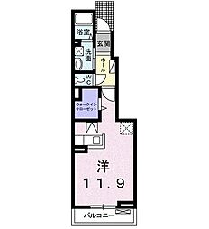 カーサグランデ3 ワンルームの間取図画像