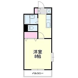 Atelier 1Kの間取図画像