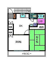 間取図画像 2DK