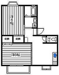 メゾンフォルムA 2DKの間取図画像