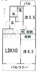 間取図画像 2LDK