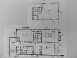 ハイムアカオ 3階3LDKの間取り