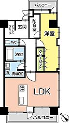 フジパレス南町 1LDKの間取図画像