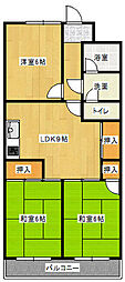 メゾンド長島 3LDKの間取図画像