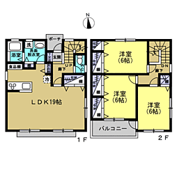 エムティハイツ 3LDKの間取り