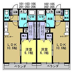 間取図画像 1LDK