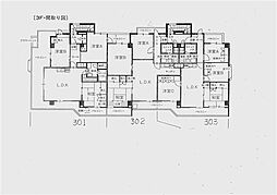 三愛ハイム 3LDKの間取図画像