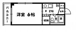 マンションフォアホーク 1Kの間取図画像