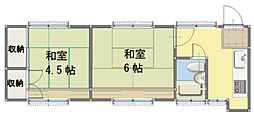 コーポKANOU 2Kの間取図画像