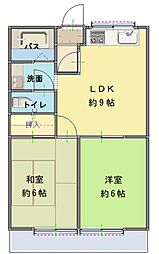 ファインシティ1 2LDKの間取図画像