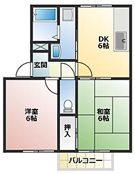 間取図画像 2DK