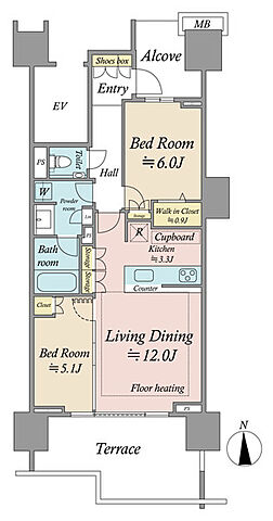 間取り グランドメゾン品川シーサイドの杜 1階/-