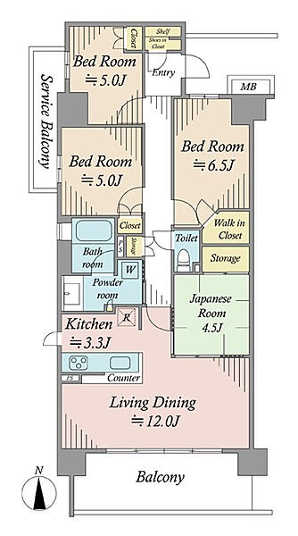 間取りを拡大表示