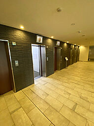 エレベーターホール内はこだわりのある優雅な雰囲気で気品ある空間