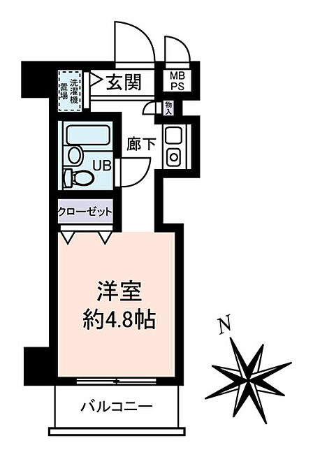 1R 間取り
