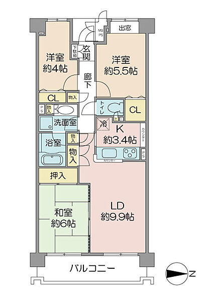 間取りを拡大表示