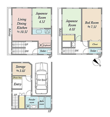 間取り 江戸川区平井1丁目