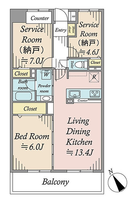 1SLDK 間取り