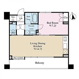 COSMOSREID池袋Residence 1LDKの間取図画像