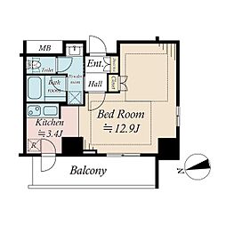 間取図画像 ワンルーム