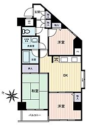 ナビオ柴又 3DKの間取図画像