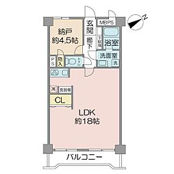 ライオンズマンション吉祥寺第6 1LDKの間取図画像