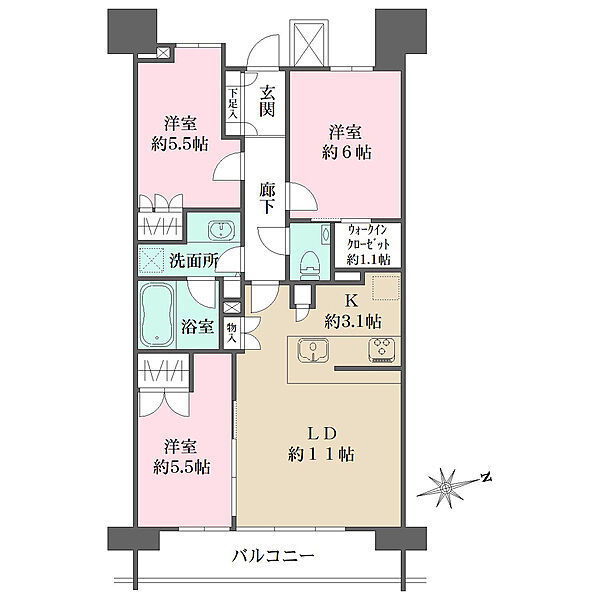 間取りを拡大表示